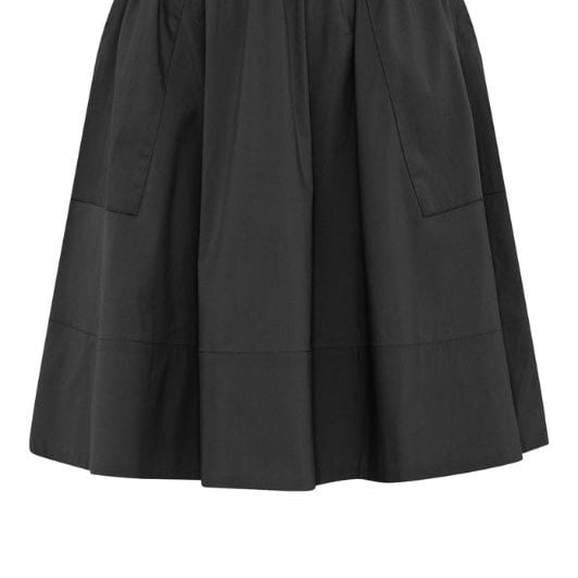La Rouge Vilma short skirt | Kort poplin nederdel sort