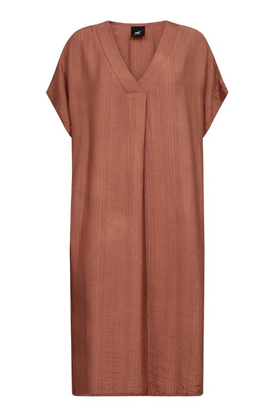 NÜ Cinda tunika | Smuk klassisk kjole i brændt orange I Dresslab