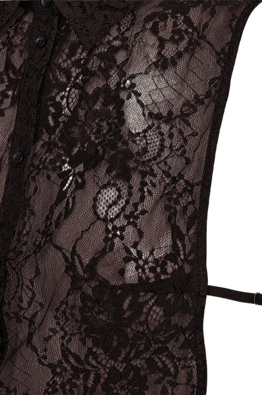 Freequent Lacy collar I Skjortekrave i brun blonde