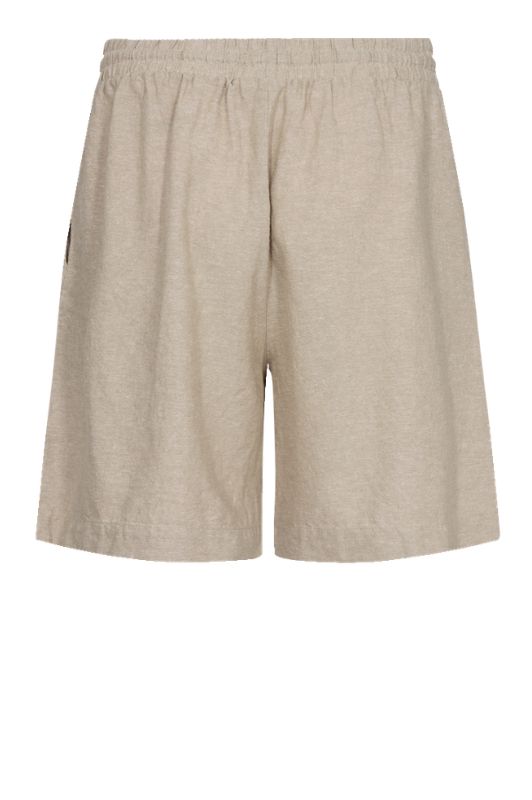 Freequent Shorts | Sand hørshorts med lommer I Dresslab
