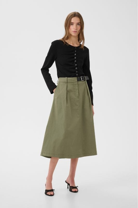 Karen By Simonsen Egina skirt | Cargonederdel i khaki