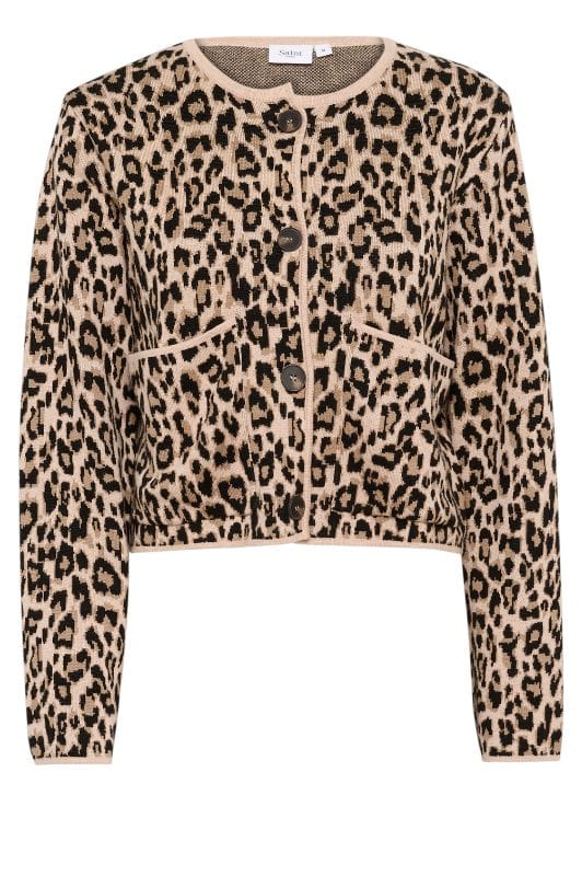 Saint Tropez Lydia cardigan | Strikket leopard