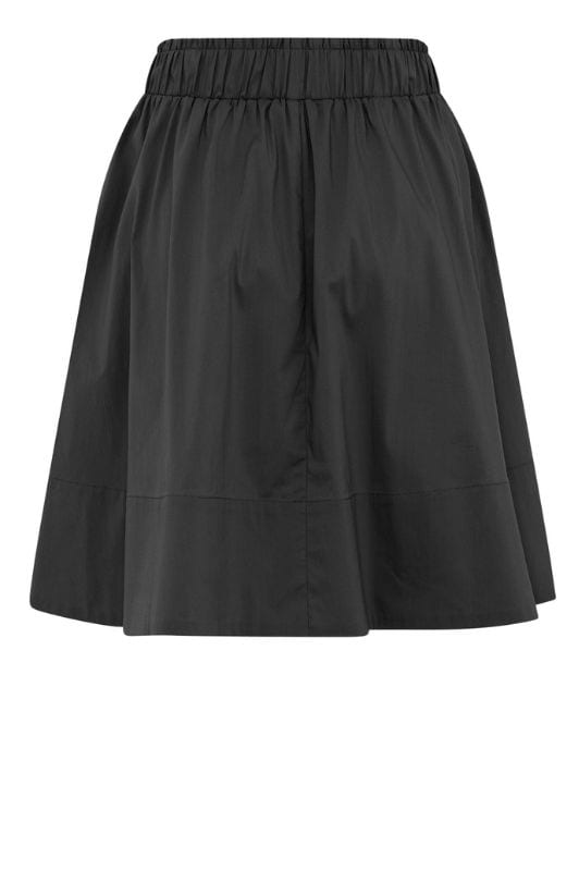 La Rouge Vilma short skirt | Kort poplin nederdel sort