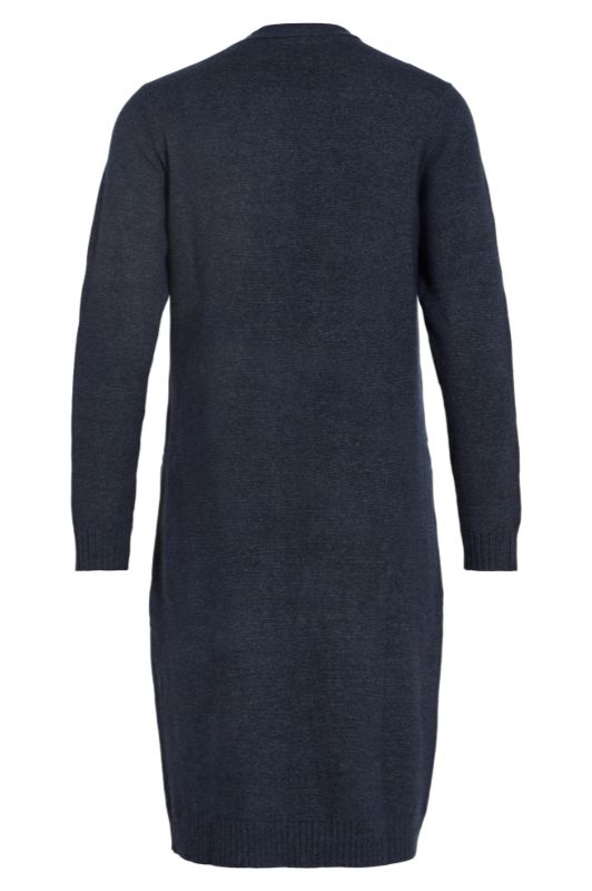VILA Viril Cardigan lang | Lækker blød strikcardigan i navy