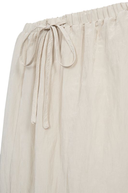 Freequent Dolly skirt | Sandfarvet A-shape nederdel med lommer