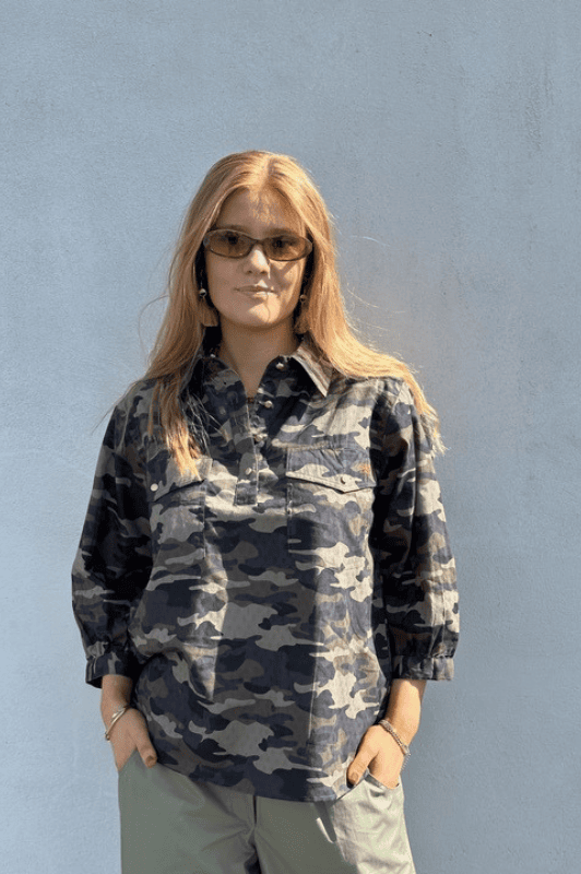 PRE ORDER Gaspar Oslo Camouflage shirt I Cool bestseller bluse