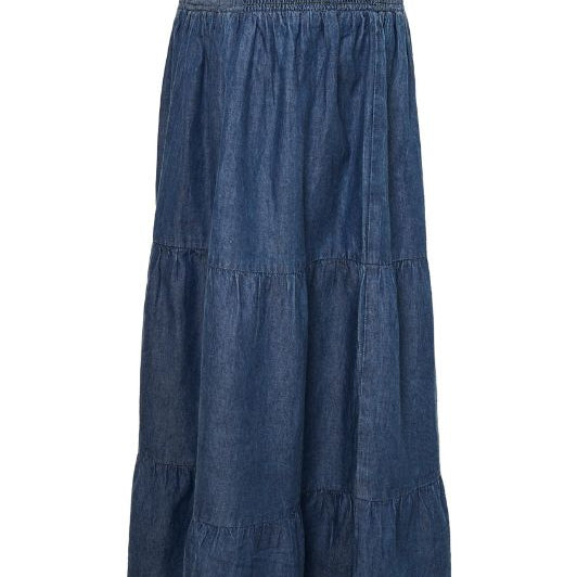 Ofelia Dala denim skirt | Tynd jeans nederdel i mørkeblå I Dresslab