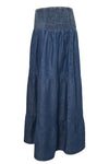 Ofelia Dala denim skirt | Tynd jeans nederdel i mørkeblå I Dresslab