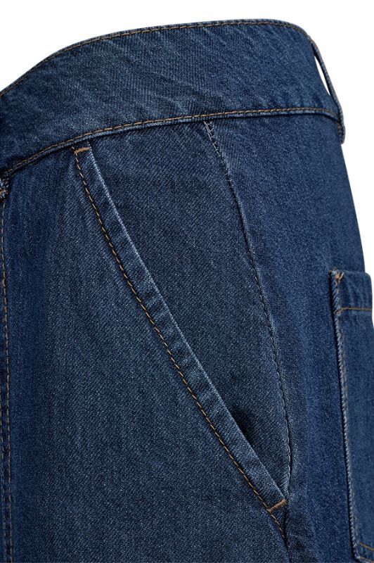 Freequent Alia skirt | Cool denim kort nederdel