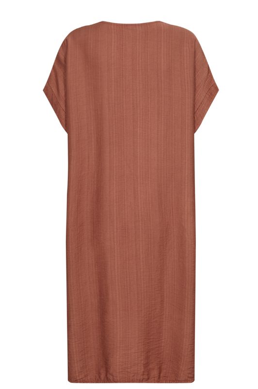 NÜ Cinda tunika | Smuk klassisk kjole i brændt orange I Dresslab
