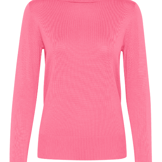 Saint Tropez Mila strik | Strikket rullekrave pullover I Pink