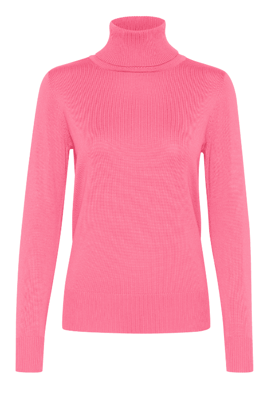Saint Tropez Mila strik | Strikket rullekrave pullover I Pink