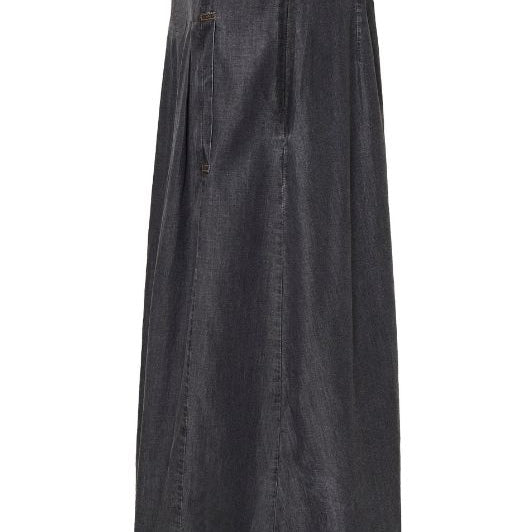 Ofelia Gill nederdel | A-shape gråt skirt i tencel