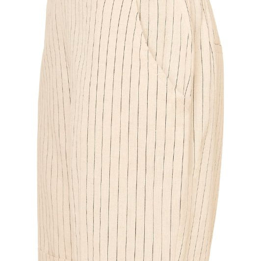 Ofelia Freja shorts | Pinstripe sand Dresslab