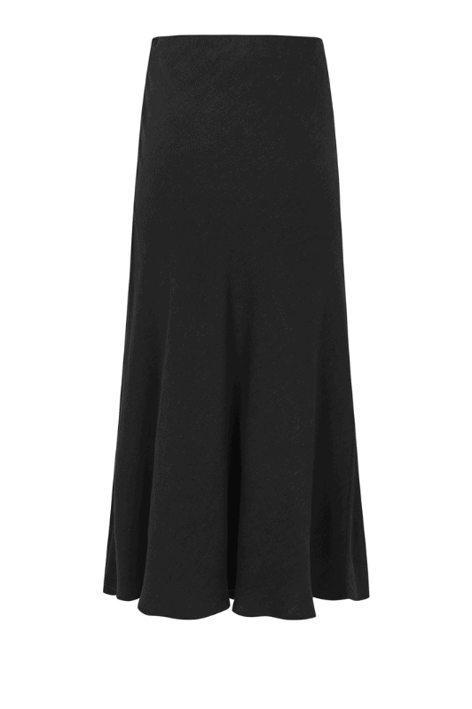 Soft Rebels Samantha skirt | Cool hør nederdel sort