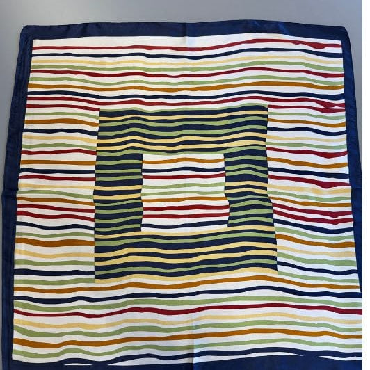 Luxzuz Bandito scarf I Tørklæde med flot blåt print