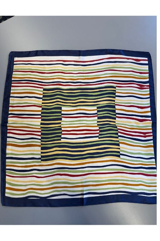 Luxzuz Bandito scarf I Tørklæde med flot blåt print