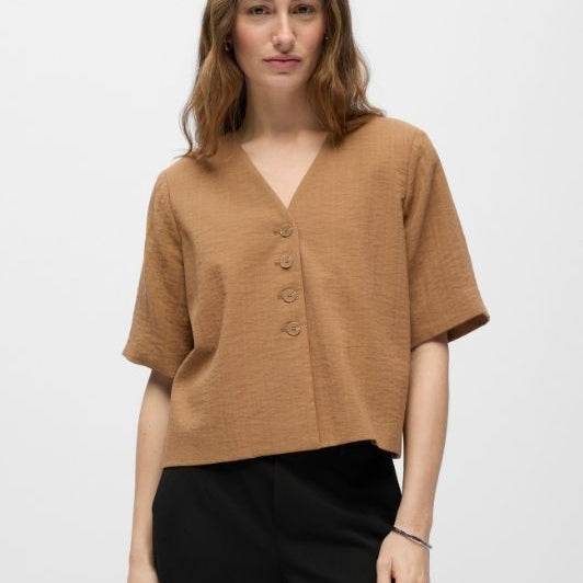 Object Rini kortærmet blazer i coconut I Dresslab