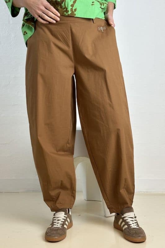 Gaspar Colorado pant  | Poplin buks i nougat