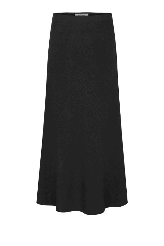 Soft Rebels Samantha skirt | Cool hør nederdel sort