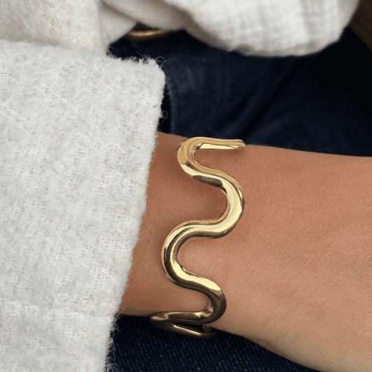 Atelier Paris I Statement cuff wave effekt