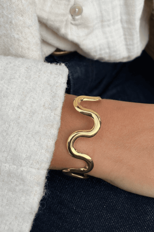 Atelier Paris I Statement cuff wave effekt