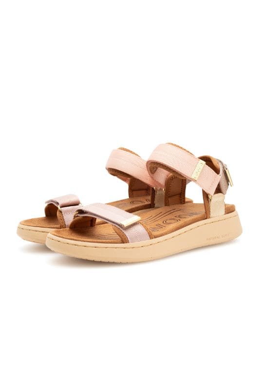 Woden Line sandal | Damesandal blush multi