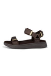Woden Line sandal | Damesandal chocolate