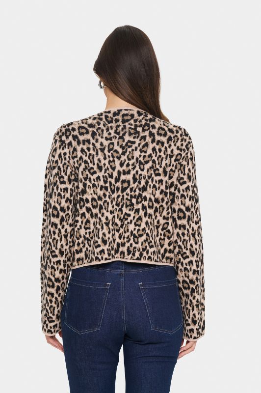 Saint Tropez Lydia cardigan | Strikket leopard