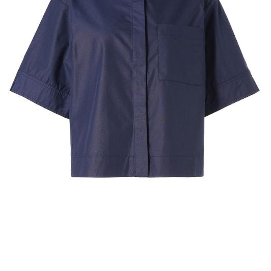 Luxzuz Elene shirt I Kortærmet mørkeblå skjorte
