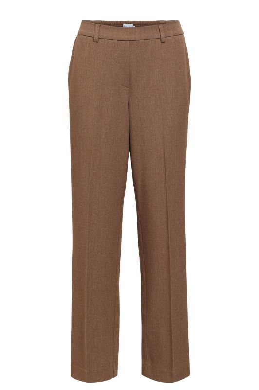 Object Lisa straight pant brun melange L32 I Bestseller buksen 2026