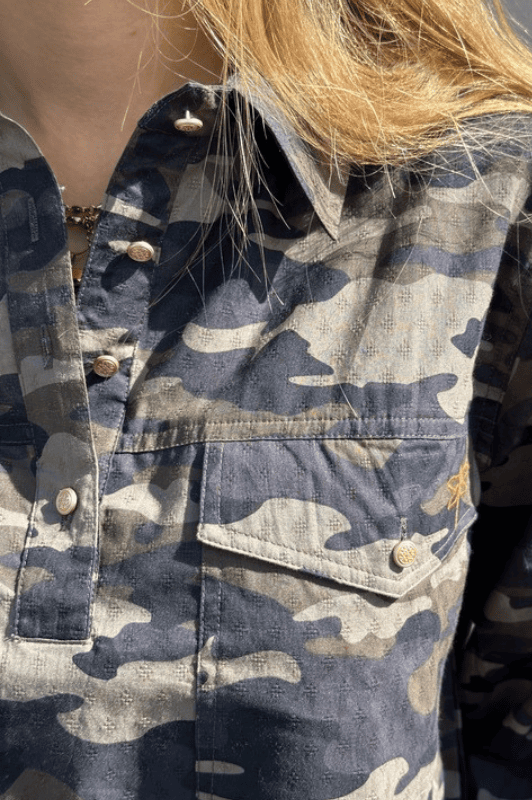 PRE ORDER Gaspar Oslo Camouflage shirt I Cool bestseller bluse