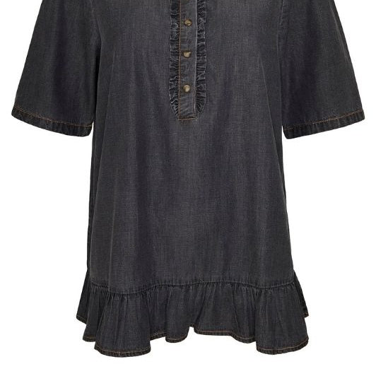 Ofelia Gill bluse | Grå tencel top