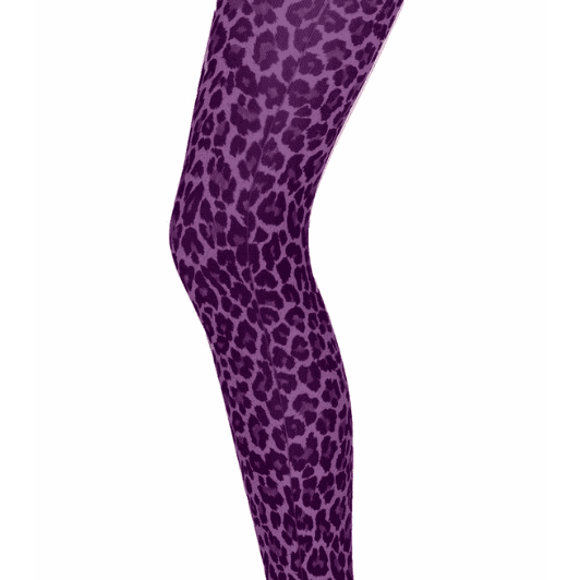 Sneaky Fox tights I Leggings i lilla leopardprint