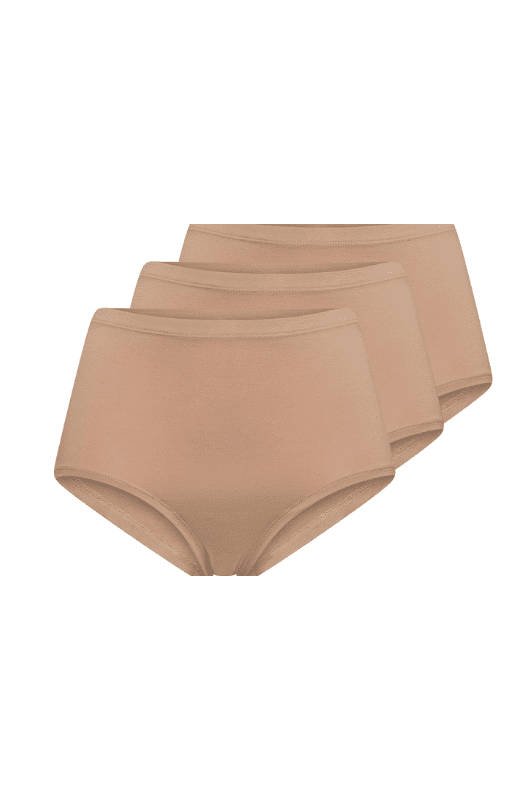 Decoy 3 pak maxi trusse I 3 par bambus trusser i nude