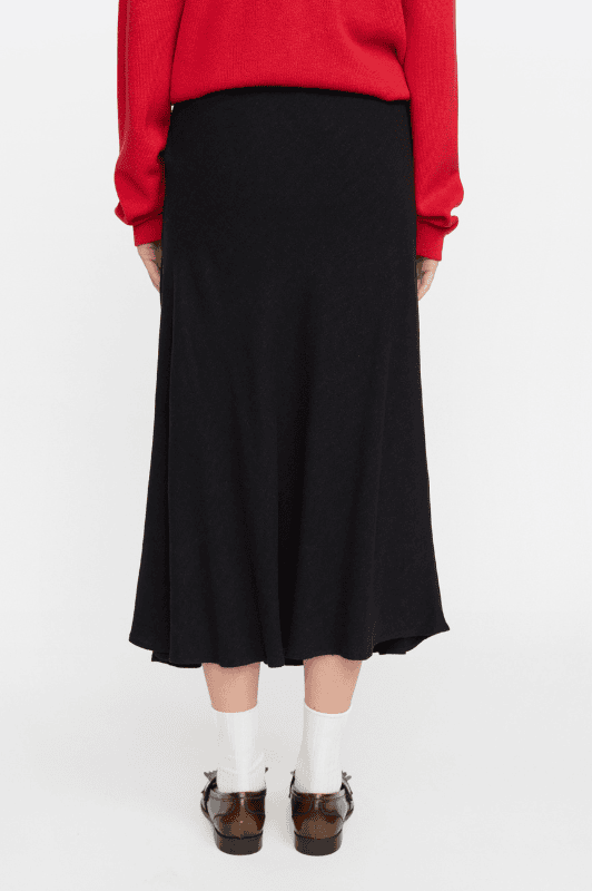 Soft Rebels Samantha skirt | Cool hør nederdel sort