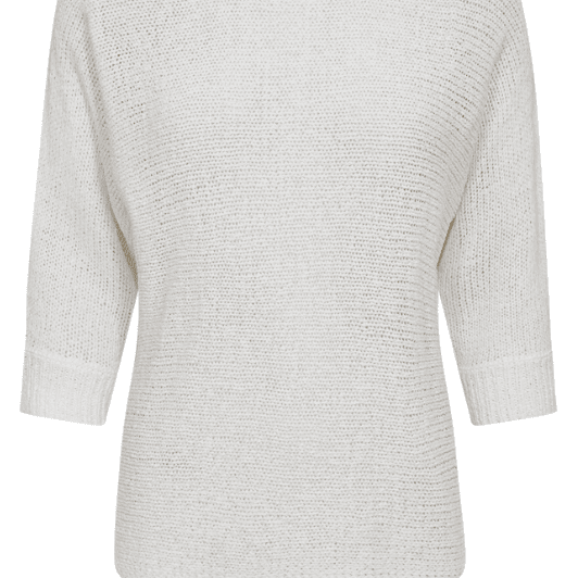 FreeQuent Tapper pullover | Hvid fin strik