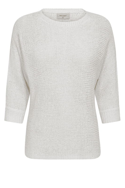 FreeQuent Tapper pullover | Hvid fin strik
