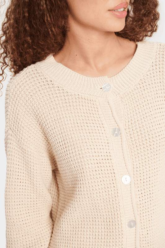 Saint Tropez Ulo kort cardigan sand