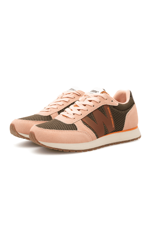 Woden Ronja Icon | Sneakers i mesh dark olive I Dresslab