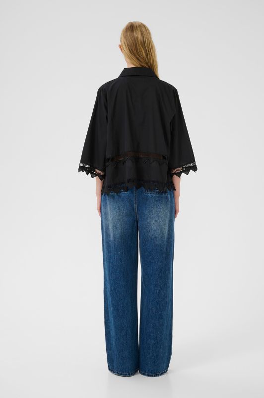 Karen By Simonsen Ommi Shirt | Sort skjorte