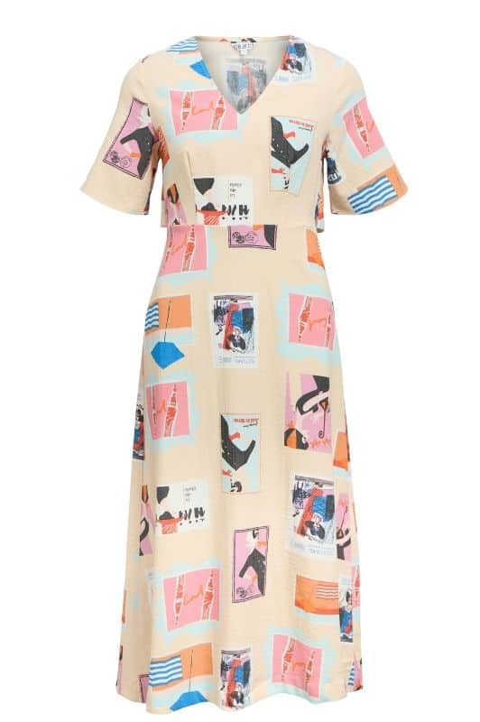 Object Tracy dress I Allover printet kjole