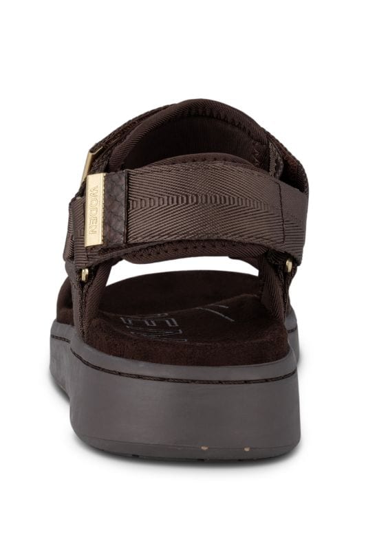 Woden Line sandal | Damesandal chocolate