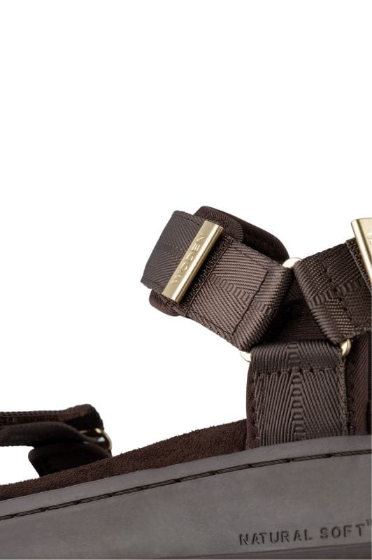 Woden Line sandal | Damesandal chocolate