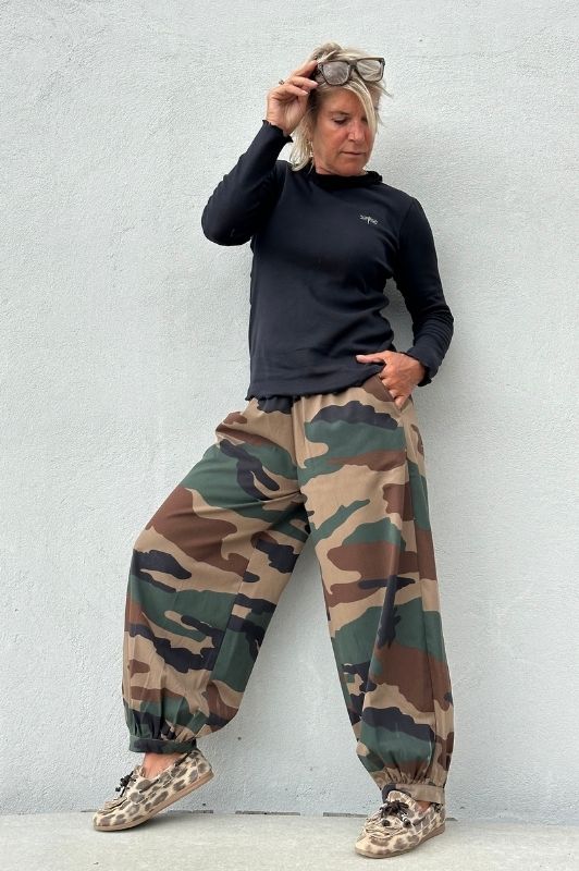 PRE ORDER Gaspar Tropea balloon pant  | Camouflage buks