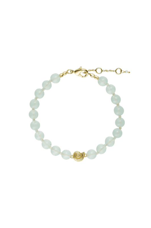 Pure by Nat I Shella armbånd i mint prehnite perler
