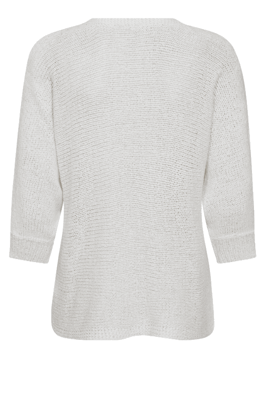 FreeQuent Tapper pullover | Hvid fin strik