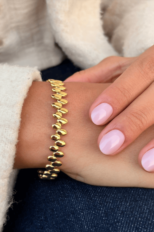 Atelier Paris I Regulérbar armbånd dråbe guld look