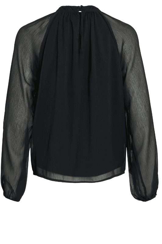 VILA Vibinna top | Chiffon top i sort