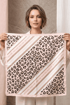 Atelier Paris I Coolt leopard tørklæde med rosa I Dresslab